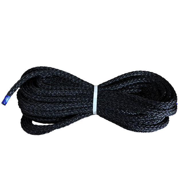 Treccia cava PYTHON Nera 14 MM 3 TONN PLAM