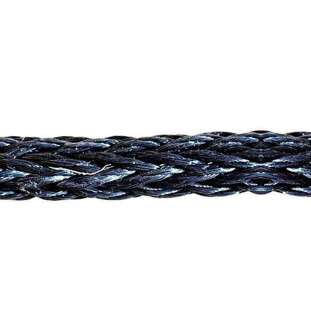 Treccia cava PYTHON Nera 22 MM 6.2 TONN PLAM