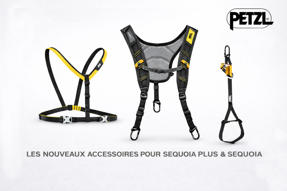Les nouveaux accessoires Petzl pour les Harnais Sequoia PLUS et Sequoia