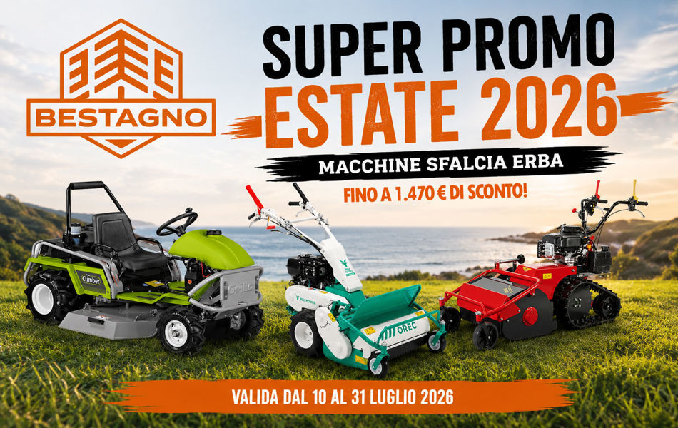 Falciatrici e Trince: fino a 1.470 euro di sconto con la Super Promo Estate!