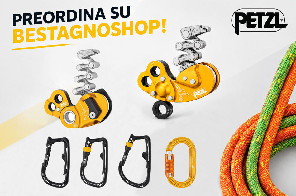 Novità Petzl in preordine: ZigZag Plus Repair, ZigZag Shift, Fune Station e Portamateriali Carimax!
